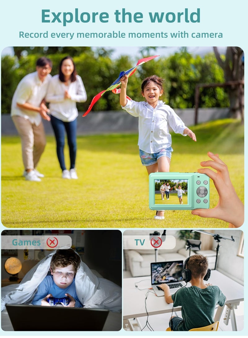 Kids Digital Camera 1080P 44MP - Compact Point and Shoot Camera for Teens with 16X Zoom, Anti-Shake, Fill Light, Perfect for Photography and Travel Gifts. - Image 3