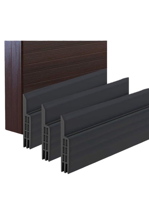 3-PACK Door Bottom And Door Gap Sealing Strip, Windproof, Insect-proof, Dust-proof, Light-proof And Noise-proof 5*90cm