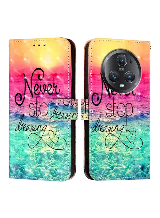 S-TOP Case For Honor Magic5 Pro 3D Painting Horizontal Flip Leather Phone Case - Image 2