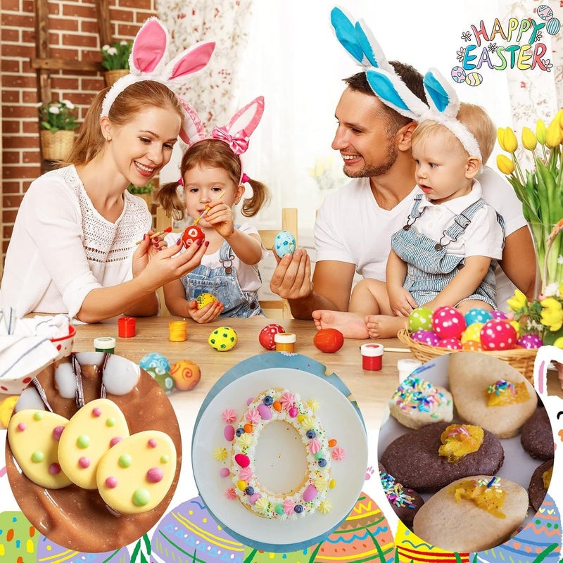 Easter Egg Cookie Cutter Set 3pcs Assorted Sizes Stainless Steel Baking Tools - Image 2