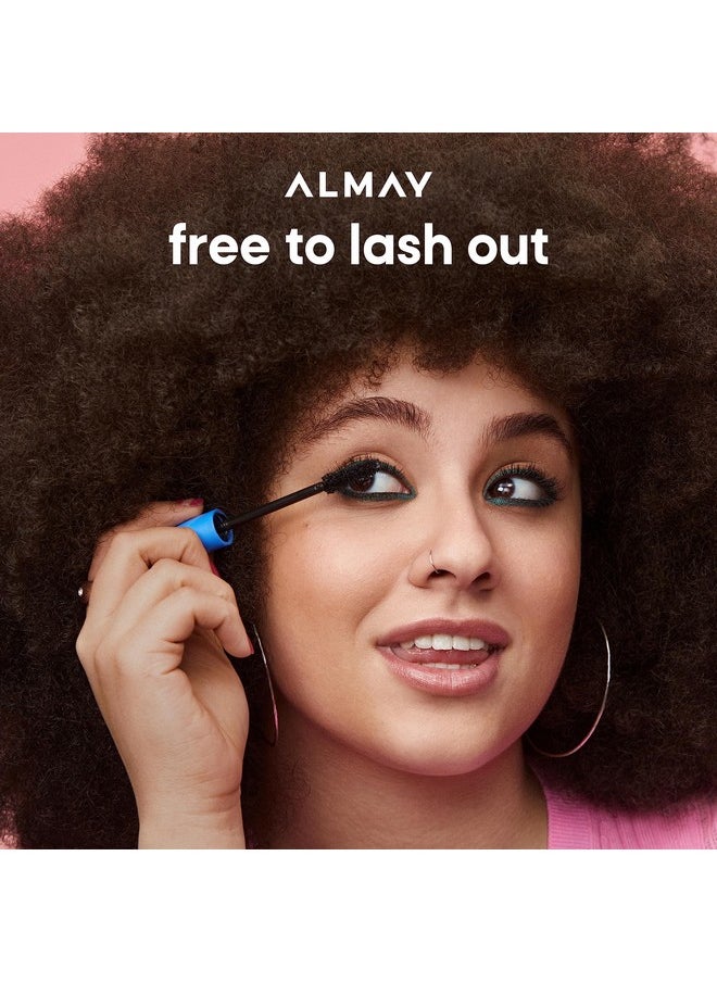 Almay Waterproof Mascara Multi Benefit Eye Makeup Ophthalmologist Tested Fragrance Free Hypoallergenic Black 0.24 Oz  - Image 5