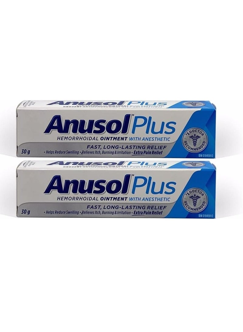 Anusol Plus Hemorrhoidal Ointment with Anesthetic - 30g - Image 2
