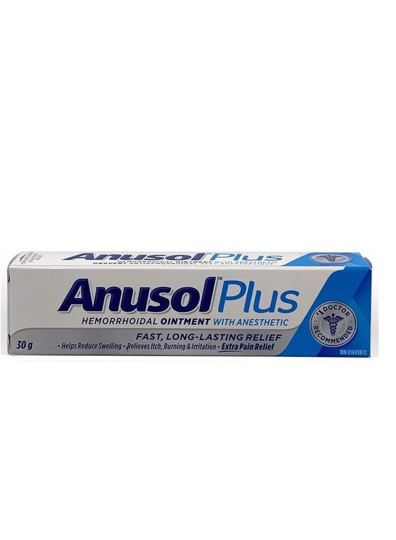 Anusol Plus Hemorrhoidal Ointment with Anesthetic - 30g - Image 1