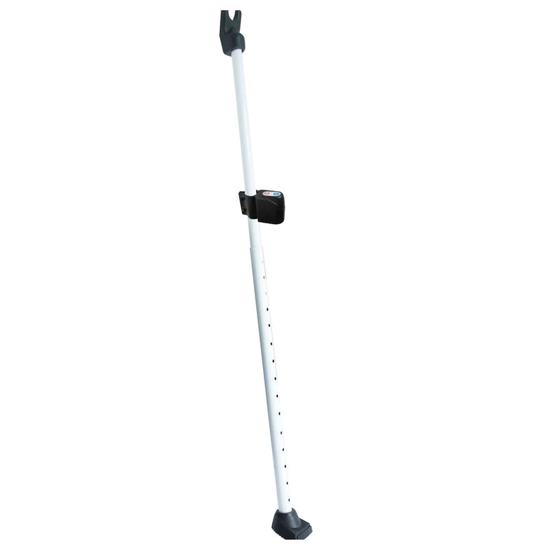 SECURITYMAN 2in1 Door Security Bar with Alarm Sliding Door Stopper Security Bar with 120db Loud Siren Rugged Iron Rated for 400lbs Protects Against Scratches New Model for Wider Compatibility