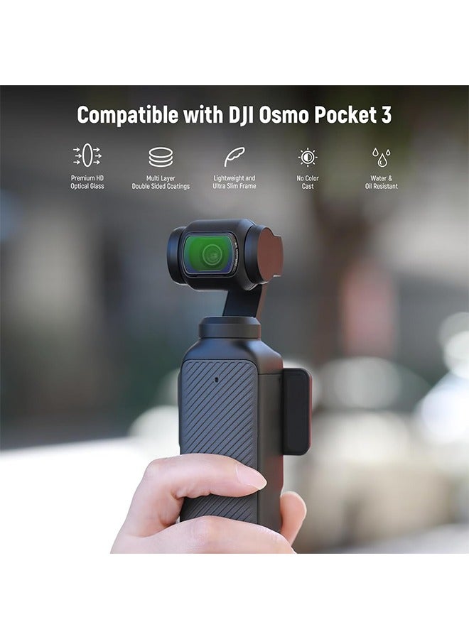 NEEWER Magnetic NDu0026Black Diffusion 1/4 Effect Filter Kit Compatible with DJI OSMO Pocket 3 Creator Combo Accessories, Action Camera 4 Pack Neutral Density (ND16 ND64 ND256) u0026 Cinematic Mist - Image 2