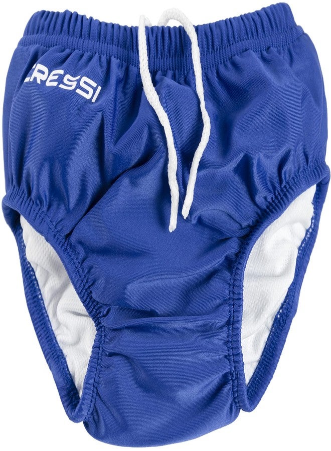 Cressi Baby Infant Soft Reusable Swim Diaper, Blue, Small (6/9 Months) - Image 1