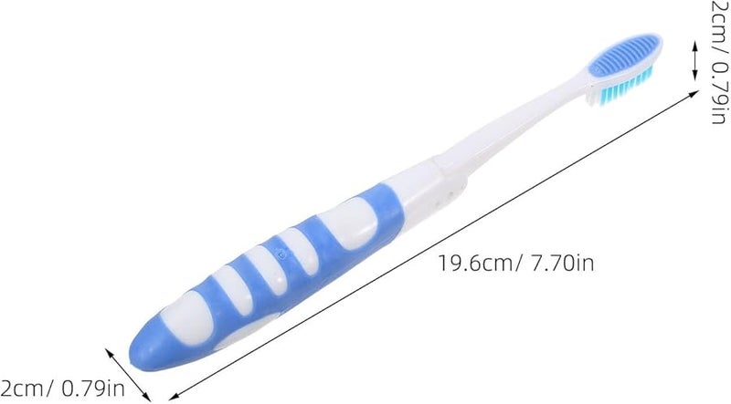 4Pcs Travel Folding Toothbrush Portable Soft Bristles Camping Hotel Toiletries - Image 5