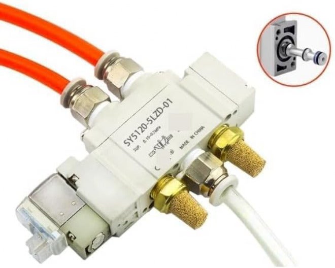 SY5120-5LZD-C6/SY5120-5LZ-C4/SY5120-5LZ-C6/SY5120-5LOUD-C6/SY5120-5LZE-C6 Pneumatic Solenoid Valve DC24V(SY5120-5LZ-C4) - Image 2
