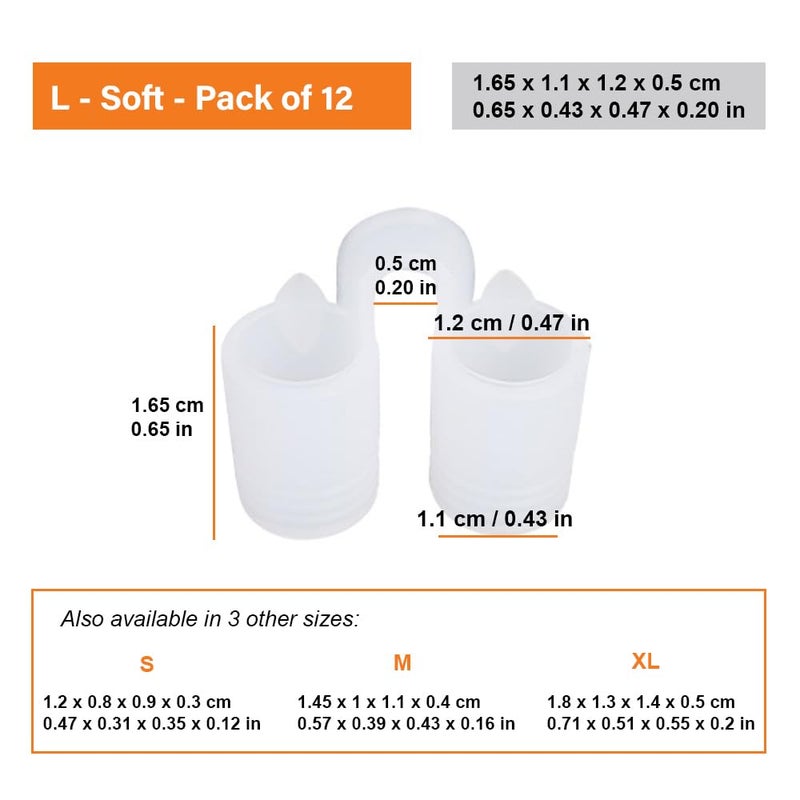 Mobi Lock Nose Vent Sinus Relief Dilator (Pack of 12 Large Size) Soft Vents - A Simple Solution for Nasal Snorers - Reusable Snoring Device to enjoy a peaceful night's sleep - by Mobi Lock - Image 2