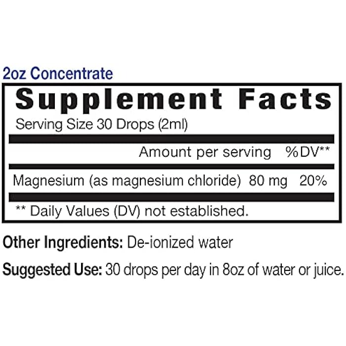 Eidon Ionic Minerals Eidon Liquid Magnesium Concentrate - Ionic Magnesium Drops Supplement for Adults, Men and Women, Supports Muscle Relaxation, Bioavailable, No Additives or Preservatives - Magnesium Chloride, 2 oz - Image 2