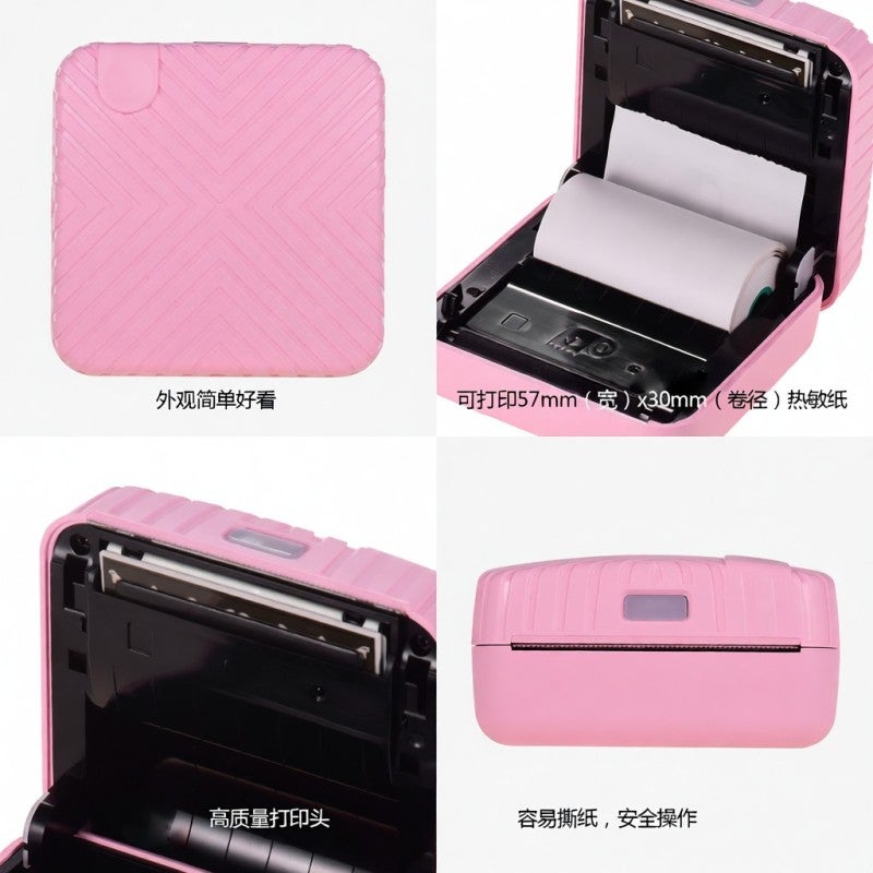GOOJPRT Label Maker: 57mmx30mm Thermal Paper, Wireless BT 4.0 + USB Connectivity, Mini Pocket Printer - 1000mAh Rechargeable Battery, Inkless Printing for Students, Office Workers, Travelers - Image 5