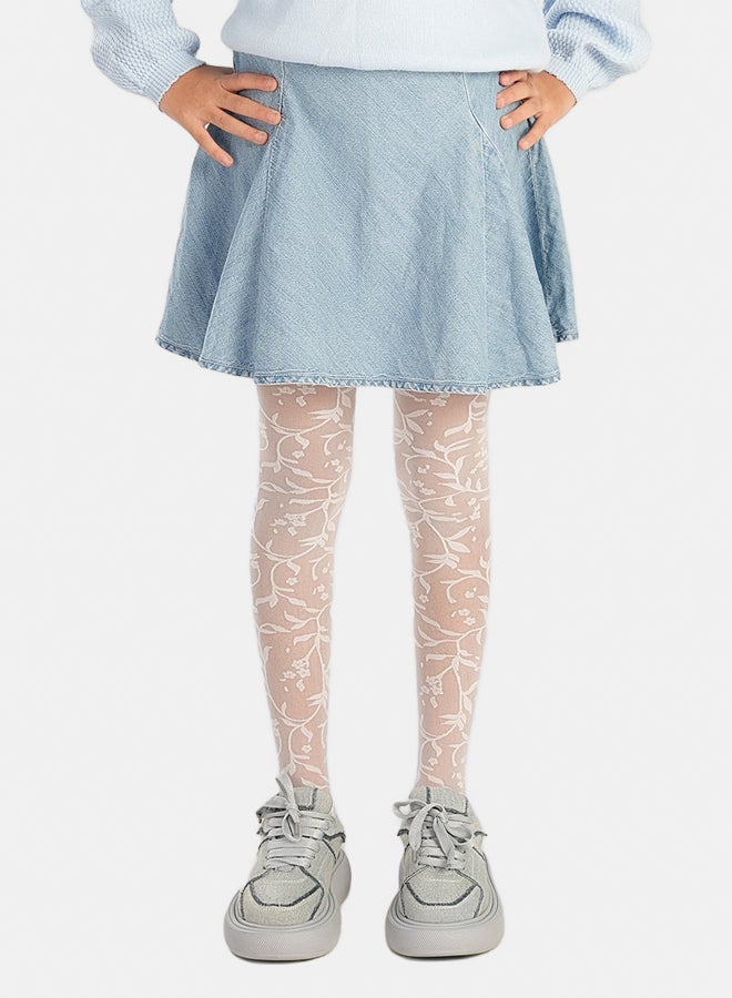Carina Girly Jacquard Pantyhose - Image 2