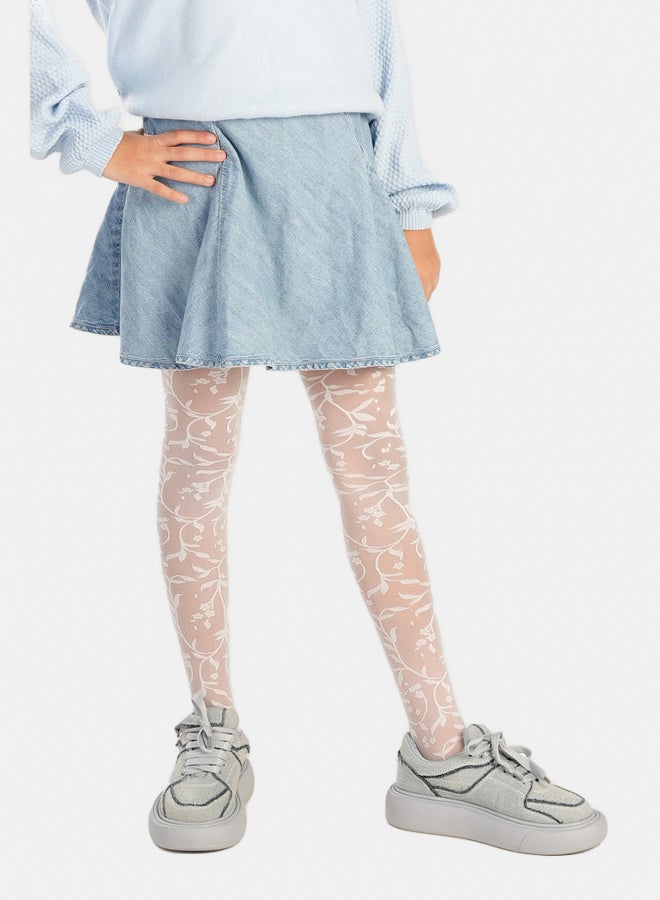 Carina Girly Jacquard Pantyhose - Image 3
