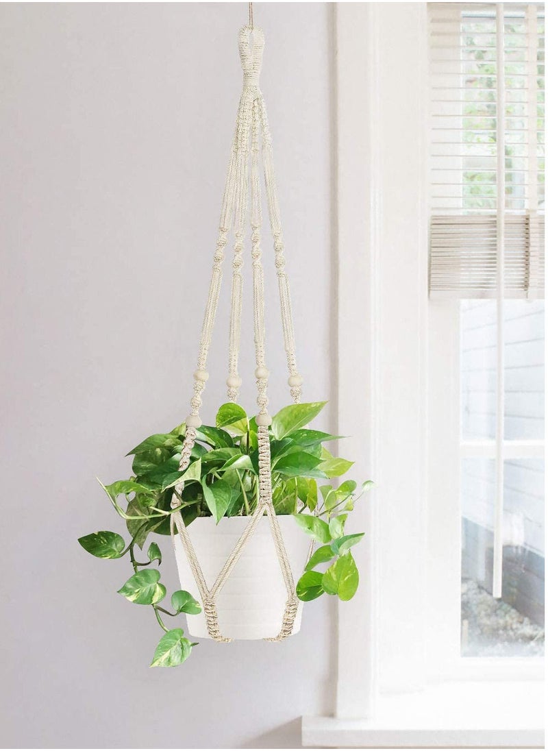 Macrame  Indoor Outdoor  Handmade Hanging Plant Holder 35 Inches, 4 Legs - pzsku/Z2410A9E0138510720E61Z/45/_/1634204883/3b32e671-655d-4f87-9536-874a2ca98ca3