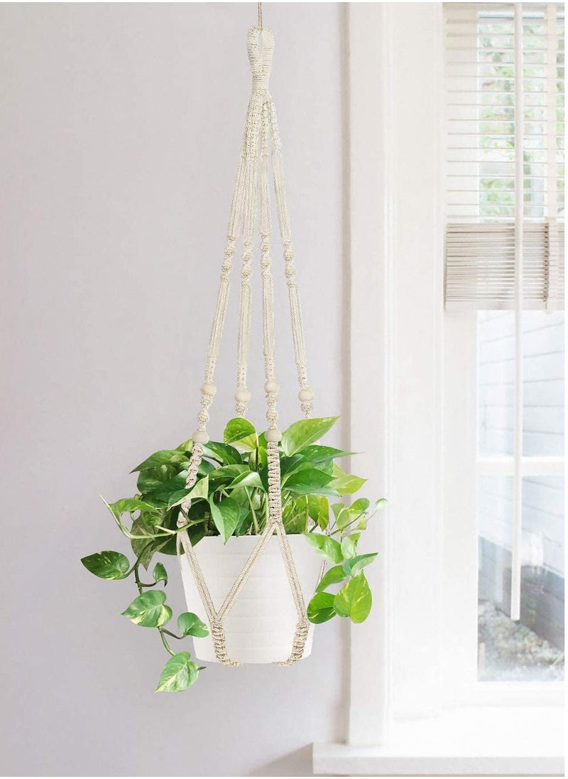 Generic Macrame  Indoor Outdoor  Handmade Hanging Plant Holder 35 Inches, 4 Legs  - Image 5