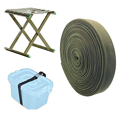 HanyHere 1 Roll 65.6 Feet Tree Tie for Plant Support Garden Strap 1 Inch Width Staking and Guying Material 1,800 Lbs Strength (Army Green) - Image 4
