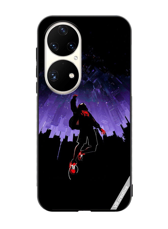 VR CREATIVE Protective Case Cover For Huawei P50 Pro Spider-Man In Space Design Multicolour - Image 1