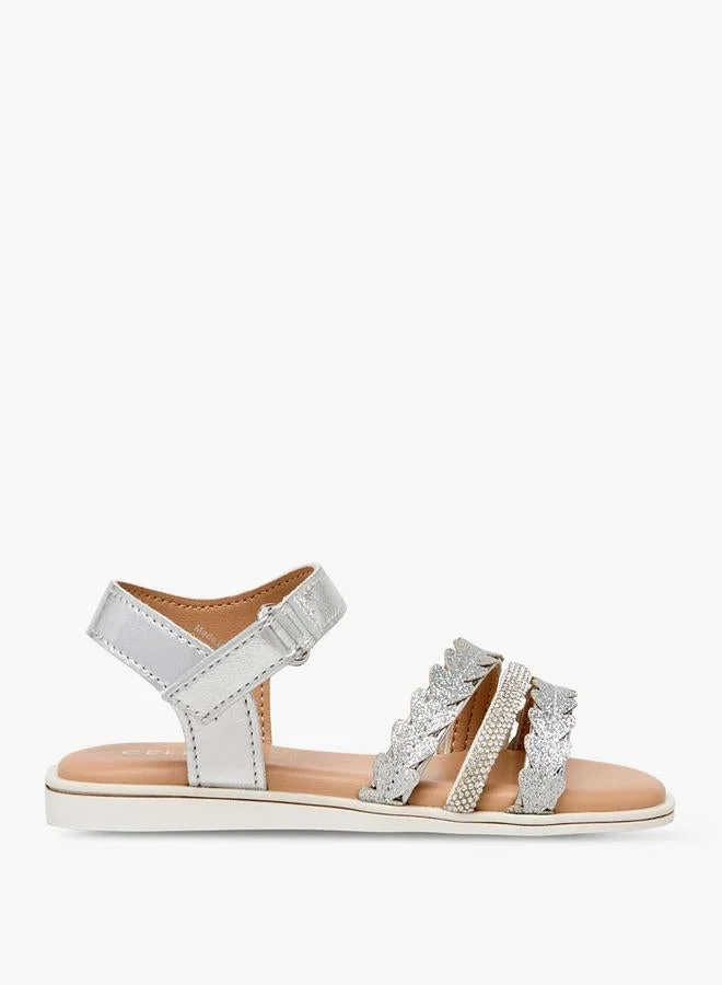 سيليست Girls Embellished Hook & Loop Sandals