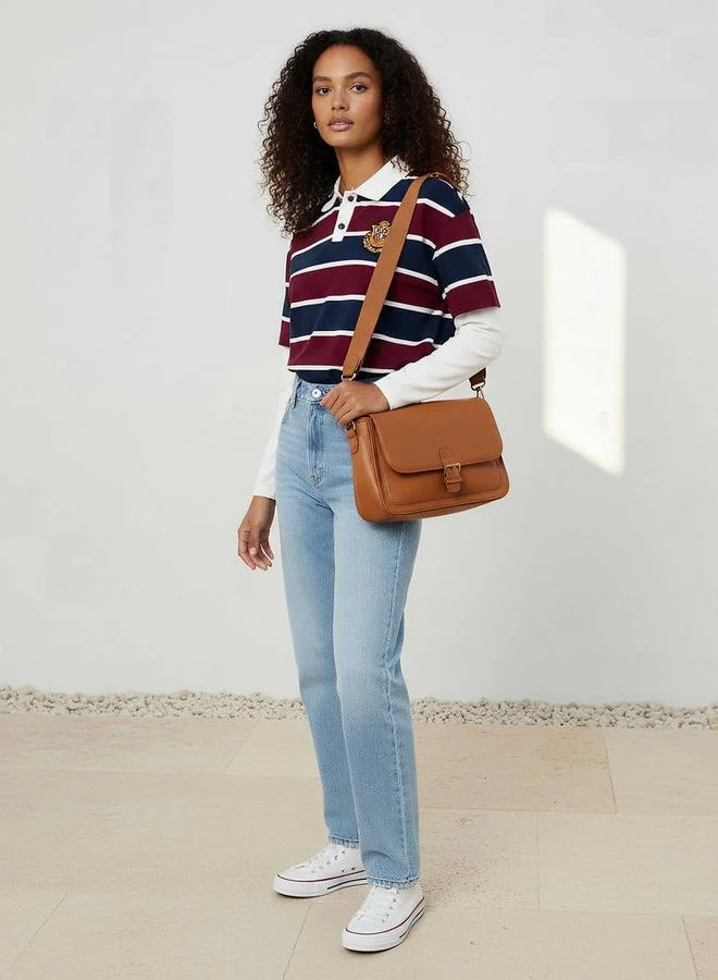 لي كوبر تيشيرت بولو لي كوبر بقصة عادية مخطط قطن