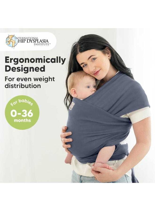 كيابيبيز حاملة الأطفال KeaBabies - حاملة أطفال أصلية متعددة الاستخدامات، قابلة للتهوية، خفيفة الوزن، تتيح حرية استخدام اليدين، حاملة أطفال ملفوفة، حاملات أطفال للمواليد الجدد والرضع، حاملة أطفال ملفوفة (لون الغراب) - Image 2
