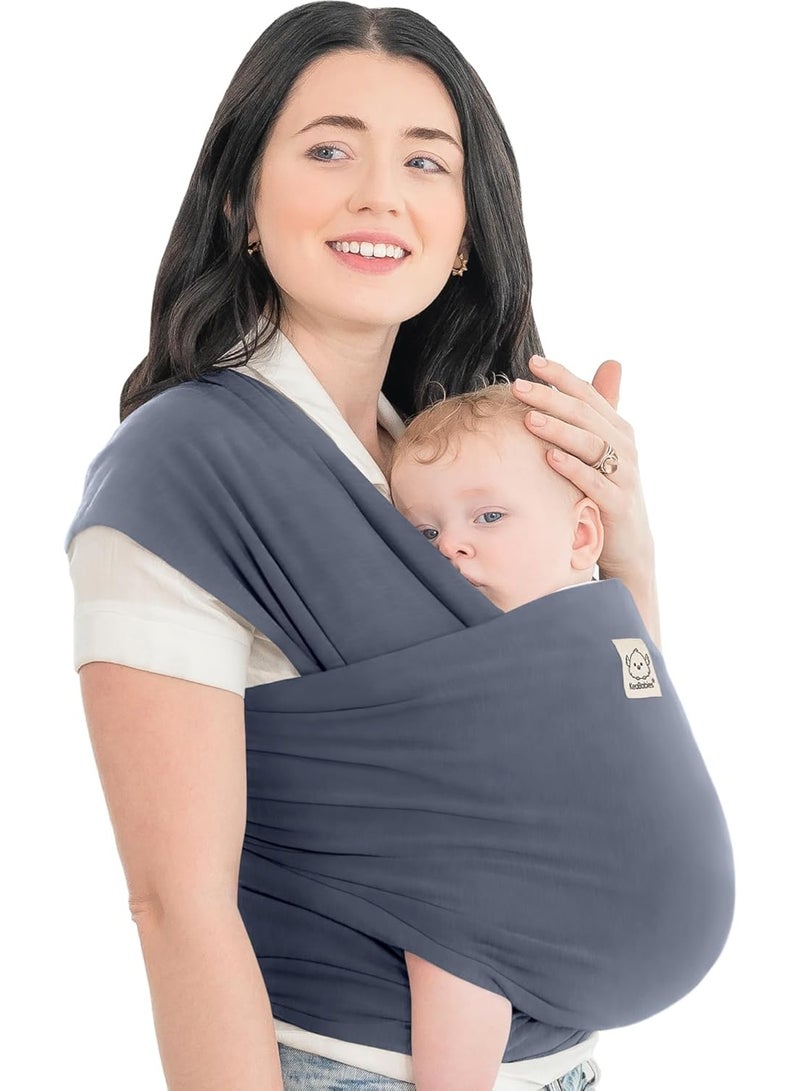 كيابيبيز حاملة الأطفال KeaBabies - حاملة أطفال أصلية متعددة الاستخدامات، قابلة للتهوية، خفيفة الوزن، تتيح حرية استخدام اليدين، حاملة أطفال ملفوفة، حاملات أطفال للمواليد الجدد والرضع، حاملة أطفال ملفوفة (لون الغراب) - Image 1