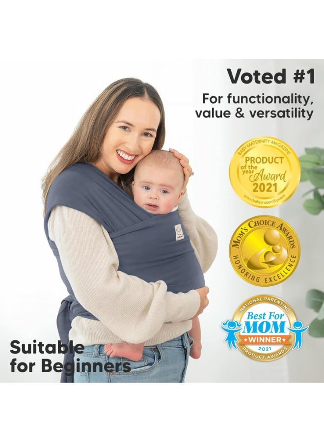 كيابيبيز حاملة الأطفال KeaBabies - حاملة أطفال أصلية متعددة الاستخدامات، قابلة للتهوية، خفيفة الوزن، تتيح حرية استخدام اليدين، حاملة أطفال ملفوفة، حاملات أطفال للمواليد الجدد والرضع، حاملة أطفال ملفوفة (لون الغراب) - Image 3