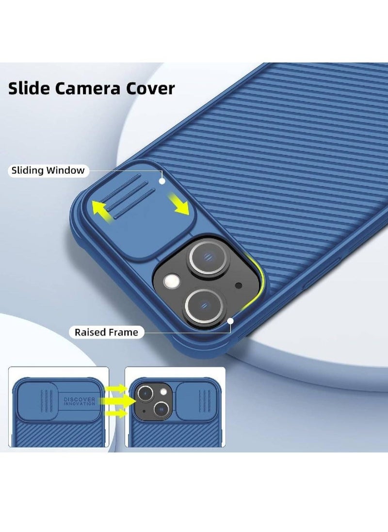 حافظة CamShield Pro مع شريحة حماية لعدسة الكاميرا لهاتف iPhone 14 Plus باللون الأزرق