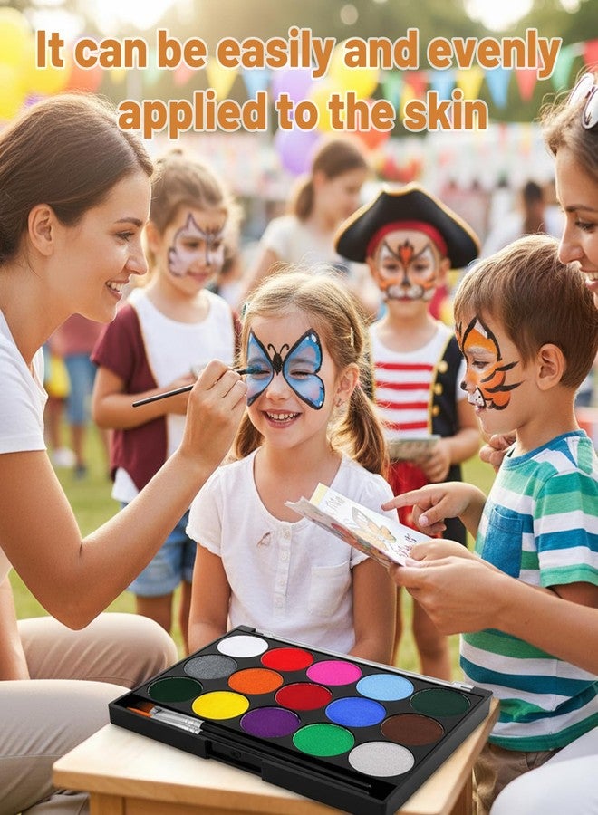 xinxingin Glow in the Dark Paint, Fluorescent Face Paint for Makeup, Fabric Paint Set, Glow Paint for Costume Parties and Festive Events - Image 5