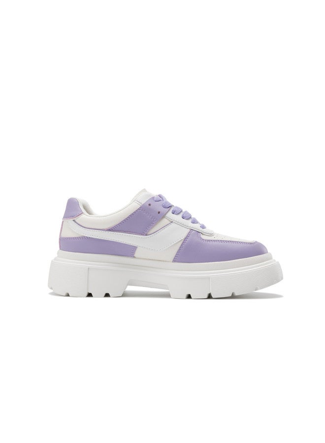 AOKANG Sports Leather Shoes】 Women's Shoes Spring Sports Leather Shoes Casual Sneakers With Color Blocking, Trendy Cushioning, And Comfortable Leisure Wear For Women - Image 5