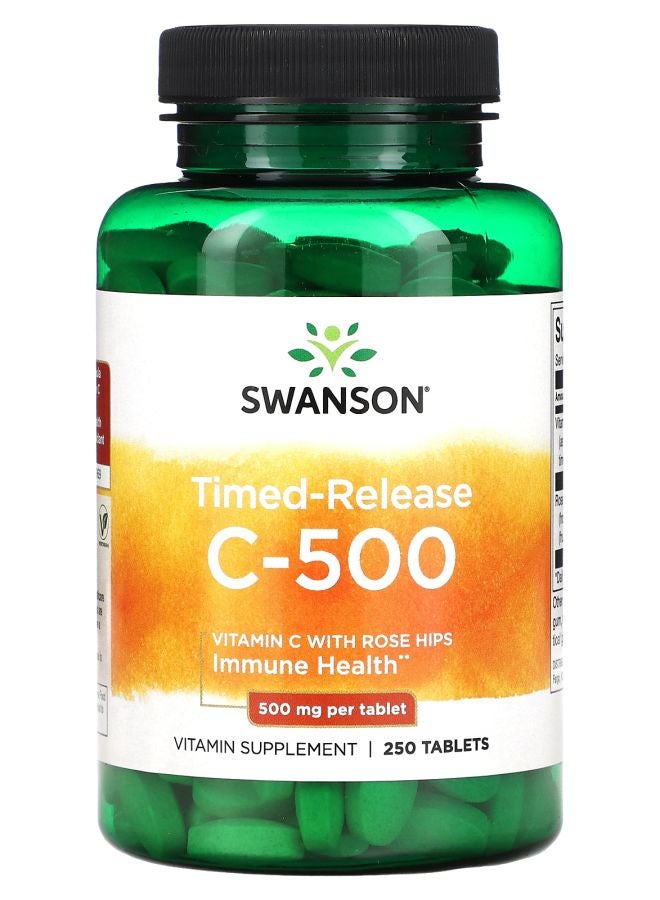 SWANSON Timed-Release C-500 500 mg 250 Tablets