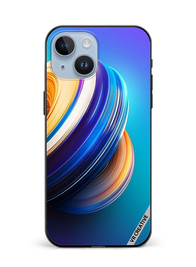 VR CREATIVE Protective Case Cover For Apple iPhone 15 Plus Abstract Design Multicolour - Image 1