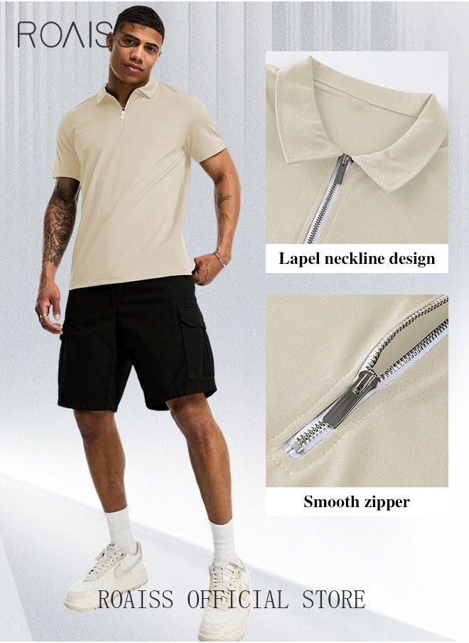 Men's Polo Shirt Solid Color Short Sleeve Lapel T-Shirt Casual Fit Tops - pzsku/Z24115721A93AD8B7DC3BZ/45/_/1700555976/c2acc7eb-e217-4bb5-9eee-ac6d7bc97710