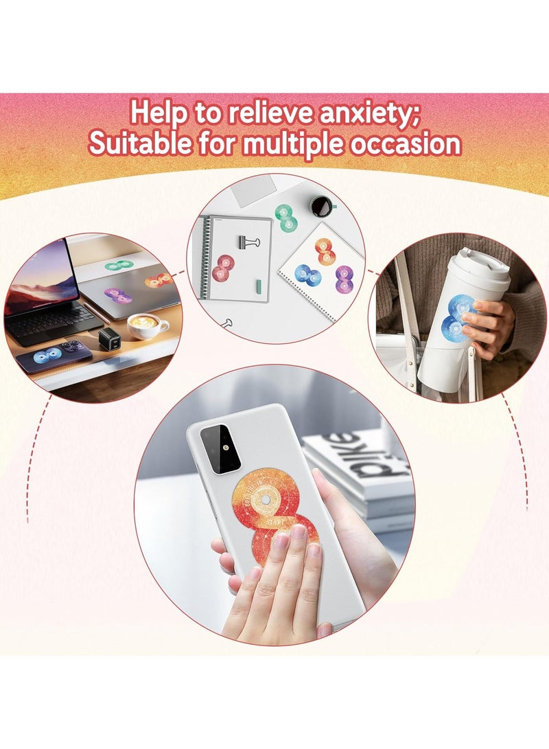 Infinity Loop Sensory Strips (36-Pack) – Calming Textured Fidget Stickers for Anxiety, ADHD, Stress Relief & Focus | Self-Adhesive Tactile Strips for Phones, Laptops, Notebooks, Desks, Therapy Rooms, Classrooms & Office | Mental Health, Relaxation & Mindfulness Tool for On-the-Go Calm - Image 5