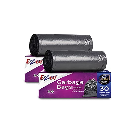 Ezee Garbage Bag - 60 Pieces (30 Pieces) 19 inches x 21 inches (Pack of 2) - Image 1