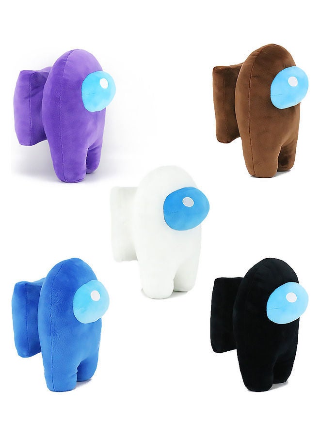 NIBEMINENT 5-Piece Among Us Soft Plush Toy Doll 10cm - Image 1
