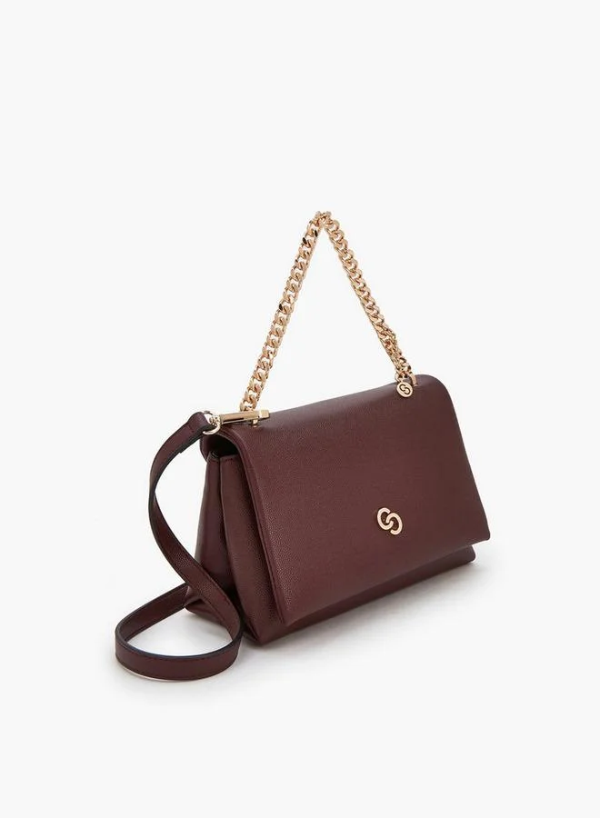 Celeste  Chain Accent Crossbody Bag With Detachable Strap for Women | Best Price UAE