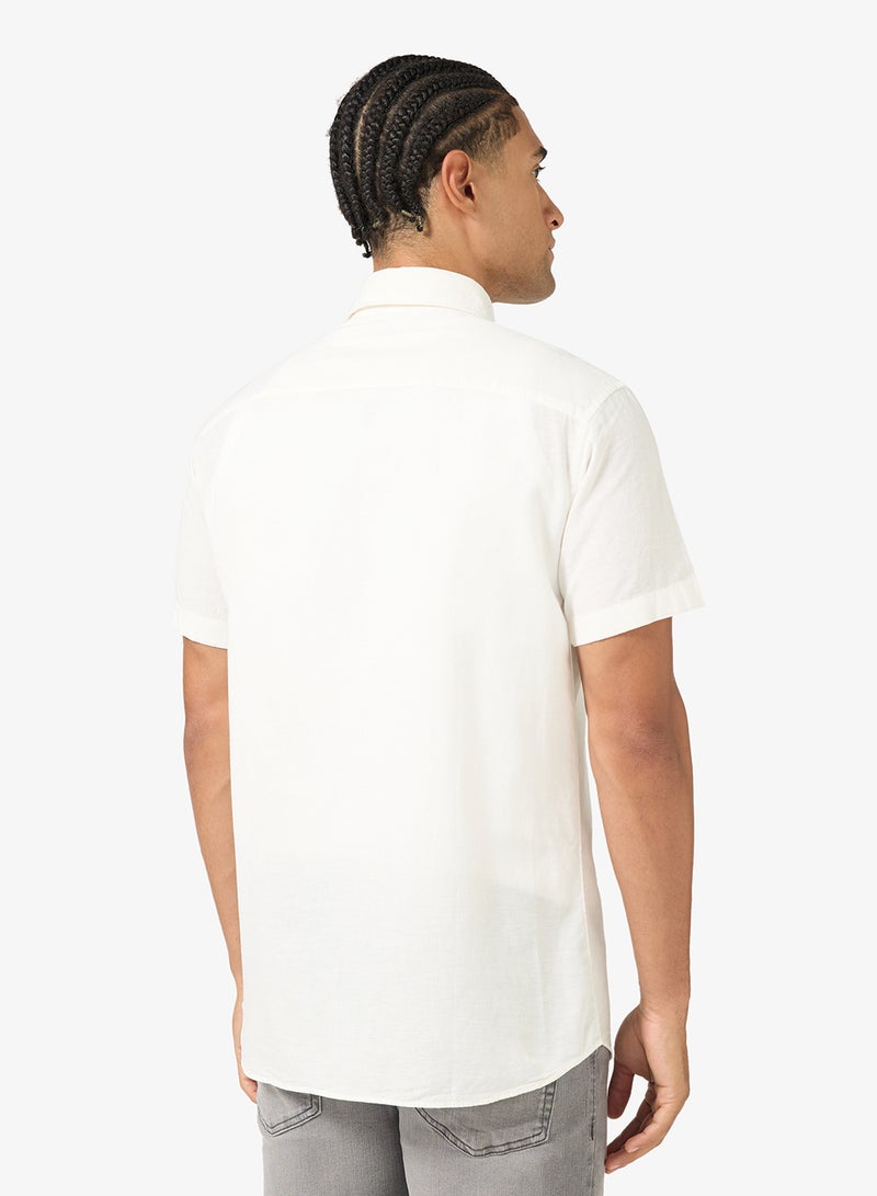 JJ Rebel solid Regular Fit Half Sleeve Shirt - Image 2