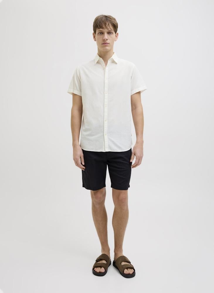 JJ Rebel solid Regular Fit Half Sleeve Shirt - Image 5