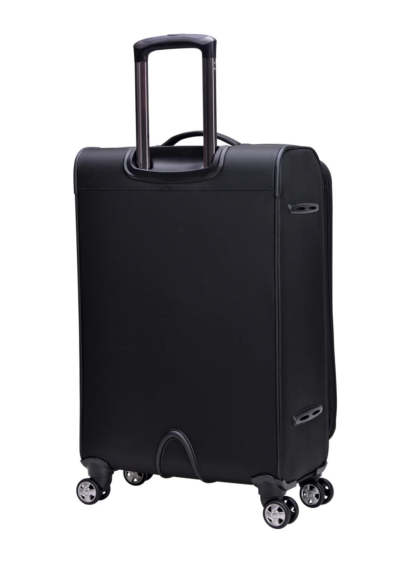 إيمينينت Soft Shell Travel Bag Expandable Luggage Trolley for Unisex Polyester Light Weight Suitcase with TSA lock 4 Quiet Double Spinner Wheels V6093SZ
