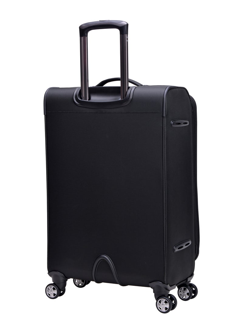 eminent Soft Shell Travel Bag Expandable Luggage Trolley for Unisex Polyester Light Weight Suitcase with TSA lock 4 Quiet Double Spinner Wheels V6093SZ  - Image 2