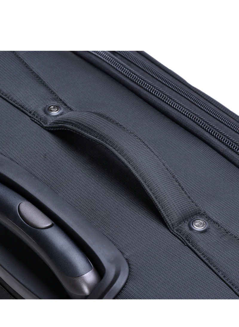 eminent Soft Shell Travel Bag Expandable Luggage Trolley for Unisex Polyester Light Weight Suitcase with TSA lock 4 Quiet Double Spinner Wheels V6093SZ