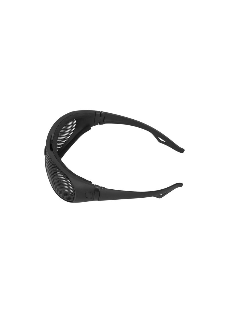 Zikra Safety Goggles, Breathable Impact Resistant Iron Mesh Pattern Uv400, Against Wind and Sand, for Outdoor Game, Windproof Safety Glasses for Most Face Shapes, Breathable Design with Glasses Case(1 Pack) - Image 3