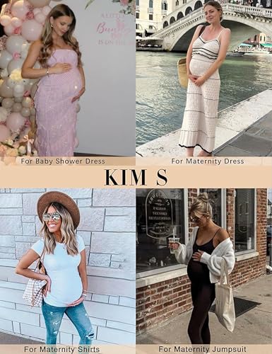 KIM S Maternity Dress Fall Shapewear Clothes Underwear Belly Bands for Pregnant Women Maternity Photoshoot Panties Outfit Baby Shower Dress for Mom be Maternity Leggings Jeans(Nude L) - Image 2