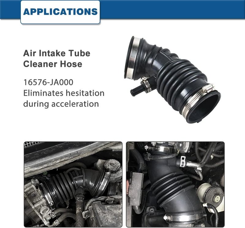 A ABIGAIL Air Intake Hose Compatible with 2007 2008 2009 2010 2011 2012 2013 Nissan Altima 2.5L - Intake Filter Tube Replaces # 16576-JA000- Air Intake Duct Tube Boot - Image 3
