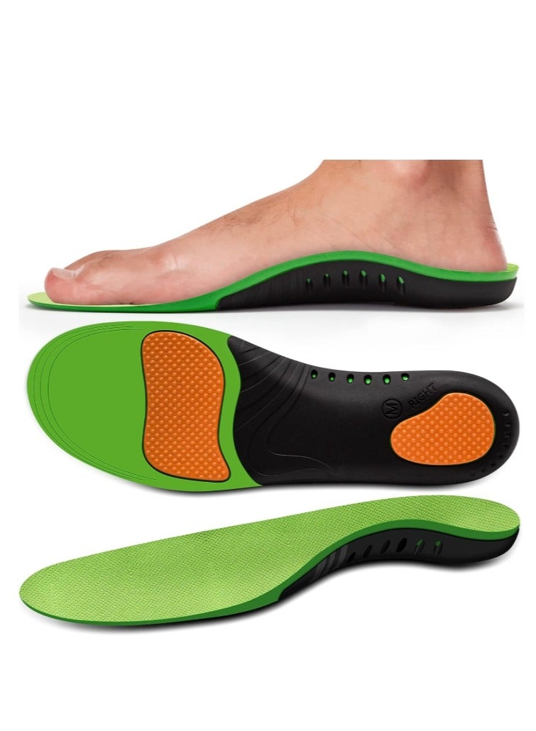 OASIS-TH Heavy Duty Orthotics Insoles for Flat Feet, Breathable Comfort Flat Feet Insoles, Arch Support to Reduce Feet Pain (M, Men's 8-10/Women 9-11) - Image 1