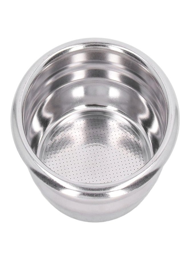 Tnfeeon 2 Cup Stainless Steel Coffee Filter, 58mm Double Layer Pressurized Filter Basket Espresso Filter Portafilter Basket for Portafilter Coffee Machine - Image 1