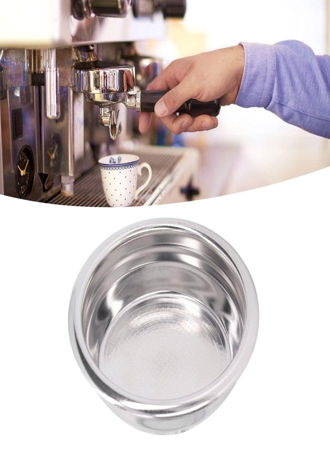 Tnfeeon 2 Cup Stainless Steel Coffee Filter, 58mm Double Layer Pressurized Filter Basket Espresso Filter Portafilter Basket for Portafilter Coffee Machine - Image 3