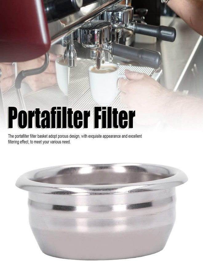Tnfeeon 2 Cup Stainless Steel Coffee Filter, 58mm Double Layer Pressurized Filter Basket Espresso Filter Portafilter Basket for Portafilter Coffee Machine - Image 5