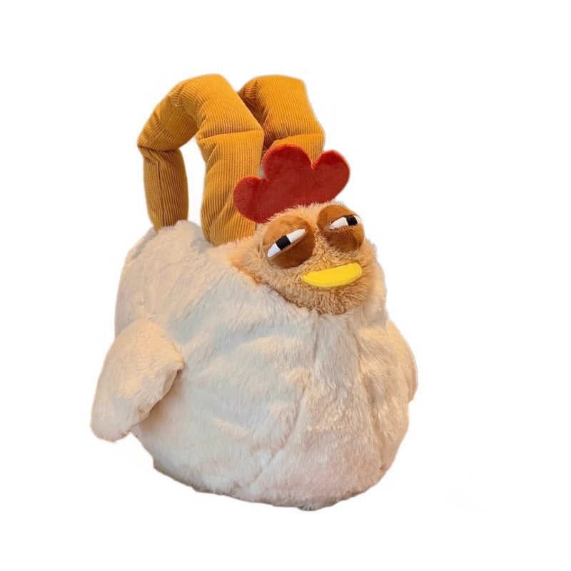 GuGu Chicken Plush Toy Handbag & Crossbody Bag, Soft Stuffed Animal for Kids - Image 1