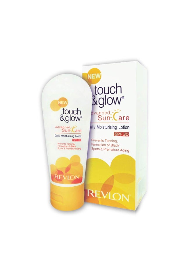 ريفلون لوشن ريفلون تاتش آند جلو المرطب اليومي للعناية المتقدمة بالشمس بعامل حماية من الشمس 30، 50 مل - Image 4